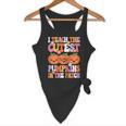 I Teach The Cutest Pumpkins Halloween Fall Teacher Women Flowy Tank, novelty gifts, funny gifts