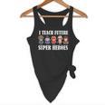 I Teach Future Superheroes Last Day Back To School Teacher Flowy Tank, novelty gifts, funny gifts I Teach Future Superheroes Last Day Back To School Teacher Flowy Tank, novelty gifts, funny gifts