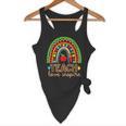 Teach Love Inspire Rainbow Leopard Cheetah Print Teacher Flowy Tank, novelty gifts, funny gifts Teach Love Inspire Rainbow Leopard Cheetah Print Teacher Flowy Tank, novelty gifts, funny gifts