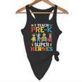 I Teach Pre-K Superheroes Students Teacher Back To School Flowy Tank, novelty gifts, funny gifts