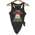 I Teach Reading Because Math Teachers Need Heroes Too Men Women Flowy Tank, novelty gifts, funny gifts