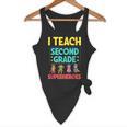 I Teach Second Grade Superheroes Teacher Superhero Flowy Tank, novelty gifts, funny gifts I Teach Second Grade Superheroes Teacher Superhero Flowy Tank, novelty gifts, funny gifts