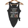 I Teach Tiny Humans About Jesus Teacher Sunday School Faith Flowy Tank, novelty gifts, funny gifts I Teach Tiny Humans About Jesus Teacher Sunday School Faith Flowy Tank, novelty gifts, funny gifts