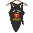 I Teach What's Your Superpower Superhero Teacher Flowy Tank, novelty gifts, funny gifts I Teach What's Your Superpower Superhero Teacher Flowy Tank, novelty gifts, funny gifts