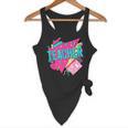 Teacher 90s Retro Colorful Teacher Of The 90s Back To School Flowy Tank, novelty gifts, funny gifts