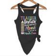 Teacher Besties Because Going Crazy Alone Is Not As Much Fun Flowy Tank, novelty gifts, funny gifts