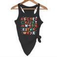 Teacher Christmas Alphabet Back To School Holiday Learning Flowy Tank, novelty gifts, funny gifts Teacher Christmas Alphabet Back To School Holiday Learning Flowy Tank, novelty gifts, funny gifts
