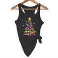 Teacher Crayon Christmas Tree Lights Student School Xmas Flowy Tank, novelty gifts, funny gifts Teacher Crayon Christmas Tree Lights Student School Xmas Flowy Tank, novelty gifts, funny gifts