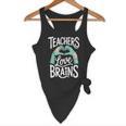 Teacher Halloween Shirt Women Men Teachers Love Brains Flowy Tank, novelty gifts, funny gifts