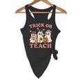 Teacher Halloween Trick Or Teach Cute Ghost Coffee Pumpkins Flowy Tank, novelty gifts, funny gifts Teacher Halloween Trick Or Teach Cute Ghost Coffee Pumpkins Flowy Tank, novelty gifts, funny gifts