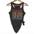 Teacher The Man The Myth The Legend School Holiday Teacher Flowy Tank, novelty gifts, funny gifts
