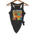 My Teacher Survived 100 Days Of Me 100th Day Of School Kids Flowy Tank, novelty gifts, funny gifts My Teacher Survived 100 Days Of Me 100th Day Of School Kids Flowy Tank, novelty gifts, funny gifts
