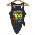 My Teacher Survived 100 Days Of Me Flowy Tank, novelty gifts, funny gifts My Teacher Survived 100 Days Of Me Flowy Tank, novelty gifts, funny gifts