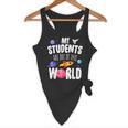 Teacher Tee My Students Are Out Of This World Space Flowy Tank, novelty gifts, funny gifts