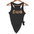 Teacher Thanksgiving Women Autumn Fall Halloween Pumpkin Tee Flowy Tank, novelty gifts, funny gifts