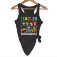Teacher Of Tiny Superheroes Teach 100th Day Of School Men Women Girls Kids Flowy Tank, novelty gifts, funny gifts Teacher Of Tiny Superheroes Teach 100th Day Of School Men Women Girls Kids Flowy Tank, novelty gifts, funny gifts