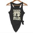 Teachers Love Brains Halloween Costume Boo Trick Teach Flowy Tank, novelty gifts, funny gifts