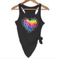 Teaching Is a Work Of Heart Tie Dye Hippie For Teacher For Men Women Girls Kids Flowy Tank, novelty gifts, funny gifts