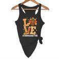Thanksgiving Love Kindergarten Teacher Turkey Autumn Fall Flowy Tank, novelty gifts, funny gifts