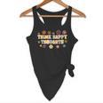 Think Happy Thoughts Teens Spring Positive Message Teachers For Men Women Girls Kids Flowy Tank, novelty gifts, funny gifts
