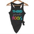 Third Grade Rocks Shirt Team 3rd Grade Teacher Flowy Tank, novelty gifts, funny gifts