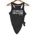 I Tie Shoelaces For a Living Elementary PE Teacher Flowy Tank, novelty gifts, funny gifts I Tie Shoelaces For a Living Elementary PE Teacher Flowy Tank, novelty gifts, funny gifts