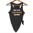 This Is My Tired Teacher Costume Apparel Halloween Teacher Flowy Tank, novelty gifts, funny gifts