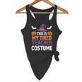 Tired Teacher Costume For Humor Halloween Flowy Tank, novelty gifts, funny gifts