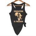 History Education Is Freedom African Map Black Teacher Flowy Tank, novelty gifts, funny gifts