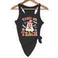 Trick Or Teach Cute Floral Ghost Teacher Halloween Costume Flowy Tank, novelty gifts, funny gifts Trick Or Teach Cute Floral Ghost Teacher Halloween Costume Flowy Tank, novelty gifts, funny gifts