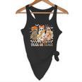 Trick Or Teach Groovy Teacher Halloween Floral Ghost Flowy Tank, novelty gifts, funny gifts Trick Or Teach Groovy Teacher Halloween Floral Ghost Flowy Tank, novelty gifts, funny gifts