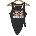 Trick Or Teach With Symbols Special Education Teacher Spooky Flowy Tank, novelty gifts, funny gifts
