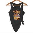 Trick Or Tray Halloween Cafeteria Teacher School Flowy Tank, novelty gifts, funny gifts