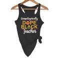 Unapologetic Dope Teacher African American Melanin Flowy Tank, novelty gifts, funny gifts