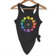 Unique For Artists By ADS Color Wheel Educational Art Teacher Dog Themed Artist Small Flowy Tank, novelty gifts, funny gifts
