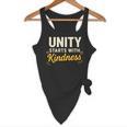 Unity Kindness Shirt Women Teachers Kids Unity Day Orange Flowy Tank, novelty gifts, funny gifts
