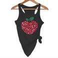 Valentines Day Teacher Hearts Apple Love Teach Women Men Flowy Tank, novelty gifts, funny gifts