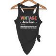 Vintage Teacher Knows More Than She Says Outfit Definition Flowy Tank, novelty gifts, funny gifts Vintage Teacher Knows More Than She Says Outfit Definition Flowy Tank, novelty gifts, funny gifts