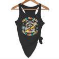 Weird Teachers Build Character Raccoon Colourful Floral Flowy Tank, novelty gifts, funny gifts Weird Teachers Build Character Raccoon Colourful Floral Flowy Tank, novelty gifts, funny gifts