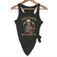 Weird Teachers Build Character Skeleton Book Halloween Women Flowy Tank, novelty gifts, funny gifts Weird Teachers Build Character Skeleton Book Halloween Women Flowy Tank, novelty gifts, funny gifts