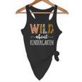 Wild About Kindergarten Teacher Leopard Print Flowy Tank, novelty gifts, funny gifts Wild About Kindergarten Teacher Leopard Print Flowy Tank, novelty gifts, funny gifts