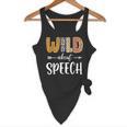 Wild About Speech SLP Leopard Teacher Back To School Kids Flowy Tank, novelty gifts, funny gifts Wild About Speech SLP Leopard Teacher Back To School Kids Flowy Tank, novelty gifts, funny gifts