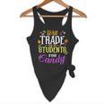 Will Trade Students For Candy Teacher Cute Halloween Costume Flowy Tank, novelty gifts, funny gifts Will Trade Students For Candy Teacher Cute Halloween Costume Flowy Tank, novelty gifts, funny gifts