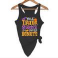Will Trade Students For Donuts Halloween Teacher Flowy Tank, novelty gifts, funny gifts