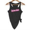 Women Retro Pink Scientist Science Teacher Back To School Flowy Tank, novelty gifts, funny gifts