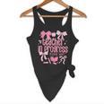 Women Teacher In Progress Coquette Pink Bow Future Teacher Flowy Tank, novelty gifts, funny gifts Women Teacher In Progress Coquette Pink Bow Future Teacher Flowy Tank, novelty gifts, funny gifts