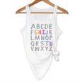 Back To School Kindergarten Alphabet ABC Teacher Women Kids Flowy Tank, novelty gifts, funny gifts