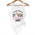 You Can't Scare Me I Teach Art Retro Teacher Ghost Halloween Flowy Tank, novelty gifts, funny gifts You Can't Scare Me I Teach Art Retro Teacher Ghost Halloween Flowy Tank, novelty gifts, funny gifts