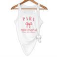 Coquette Bow Paraprofessional School Para Squad Teacher Aide Flowy Tank, novelty gifts, funny gifts Coquette Bow Paraprofessional School Para Squad Teacher Aide Flowy Tank, novelty gifts, funny gifts