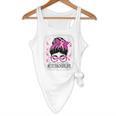 CTE Teacher In October We Wear Pink Breast Cancer Awareness Flowy Tank, novelty gifts, funny gifts